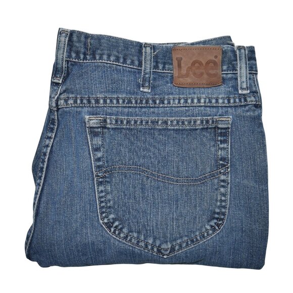 LEE Men's Classic Fit Jeans Dark Wash Denim Size 40x30 Vintage - Picture 1 of 10
